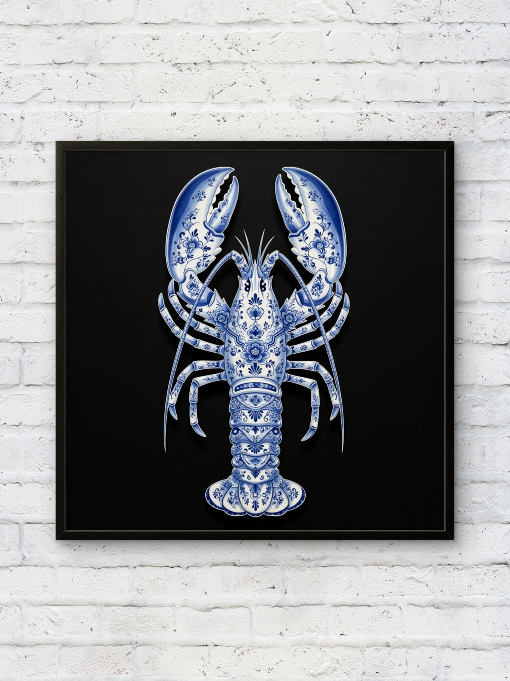 Delfter Lobster Kunstdruck von Frenchies Art Caveim Urban Art Stil