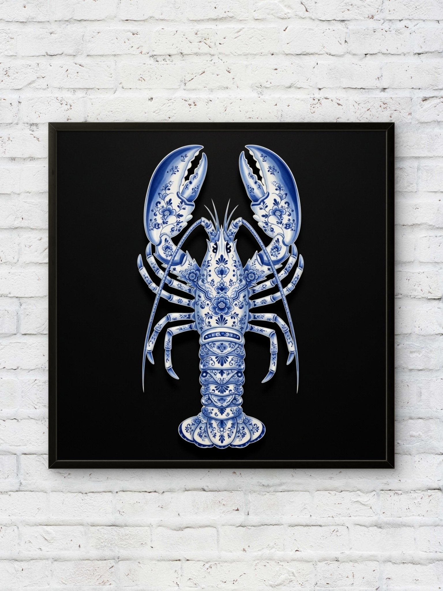 Delfter Lobster Kunstdruck von Frenchies Art Caveim Urban Art Stil