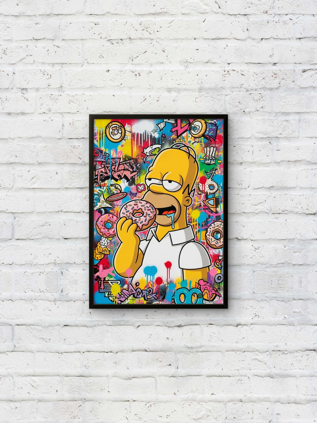 Donut Paradise Kunstdruck von Frenchies Art Caveim Urban Art Stil