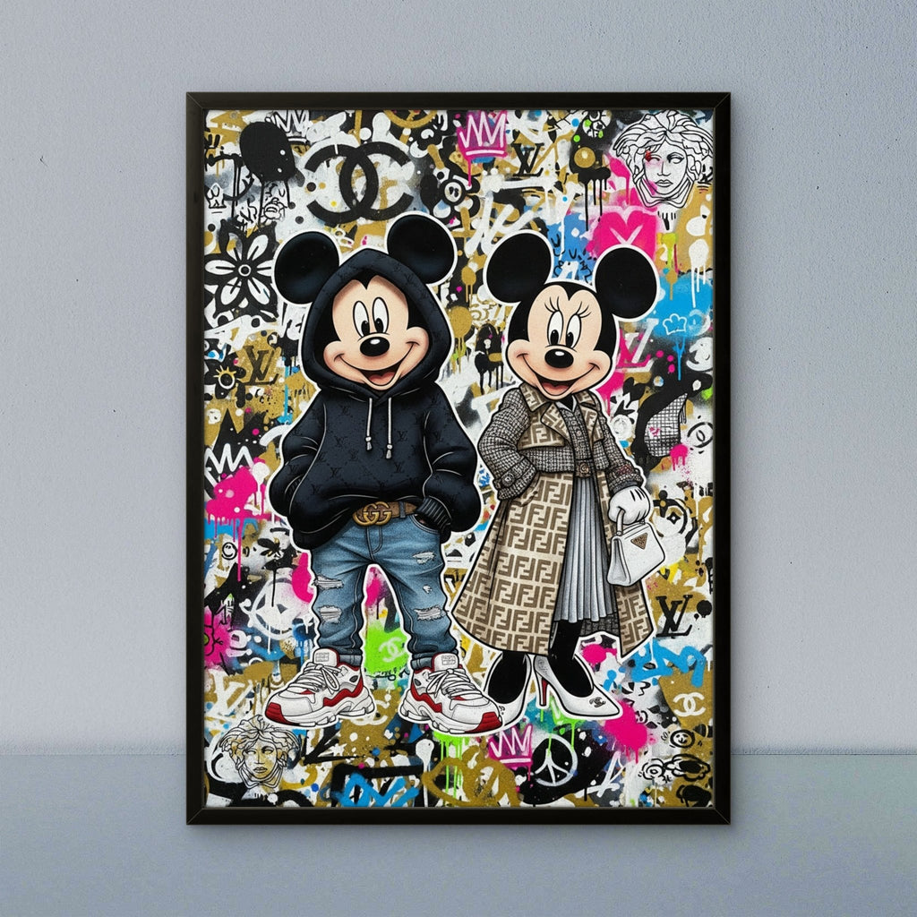 Fashion Mice Kunstdruck von Frenchies Art Caveim Urban Art Stil