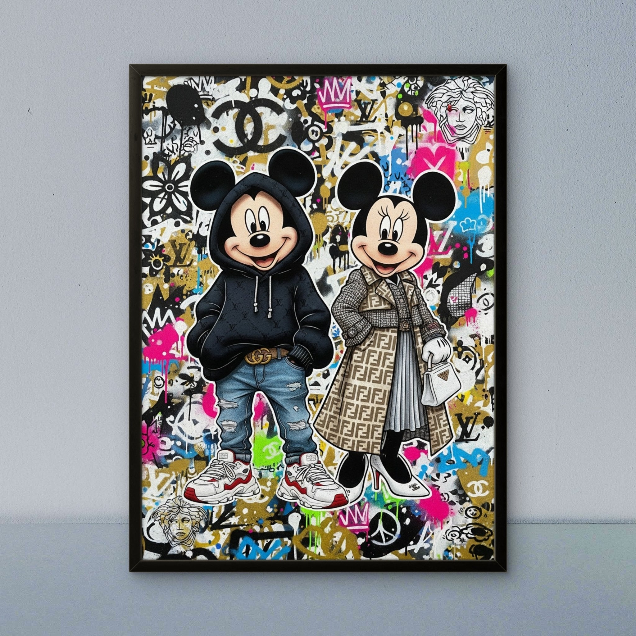 Fashion Mice Kunstdruck von Frenchies Art Caveim Urban Art Stil