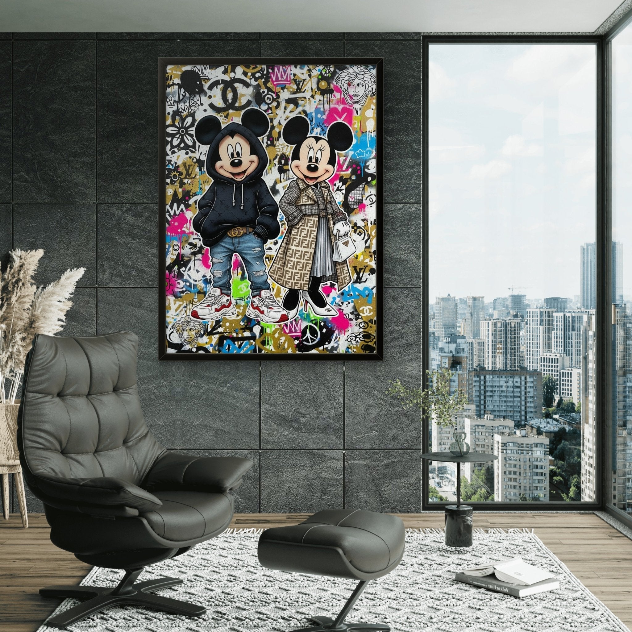 Fashion Mice Kunstdruck von Frenchies Art Caveim Urban Art Stil