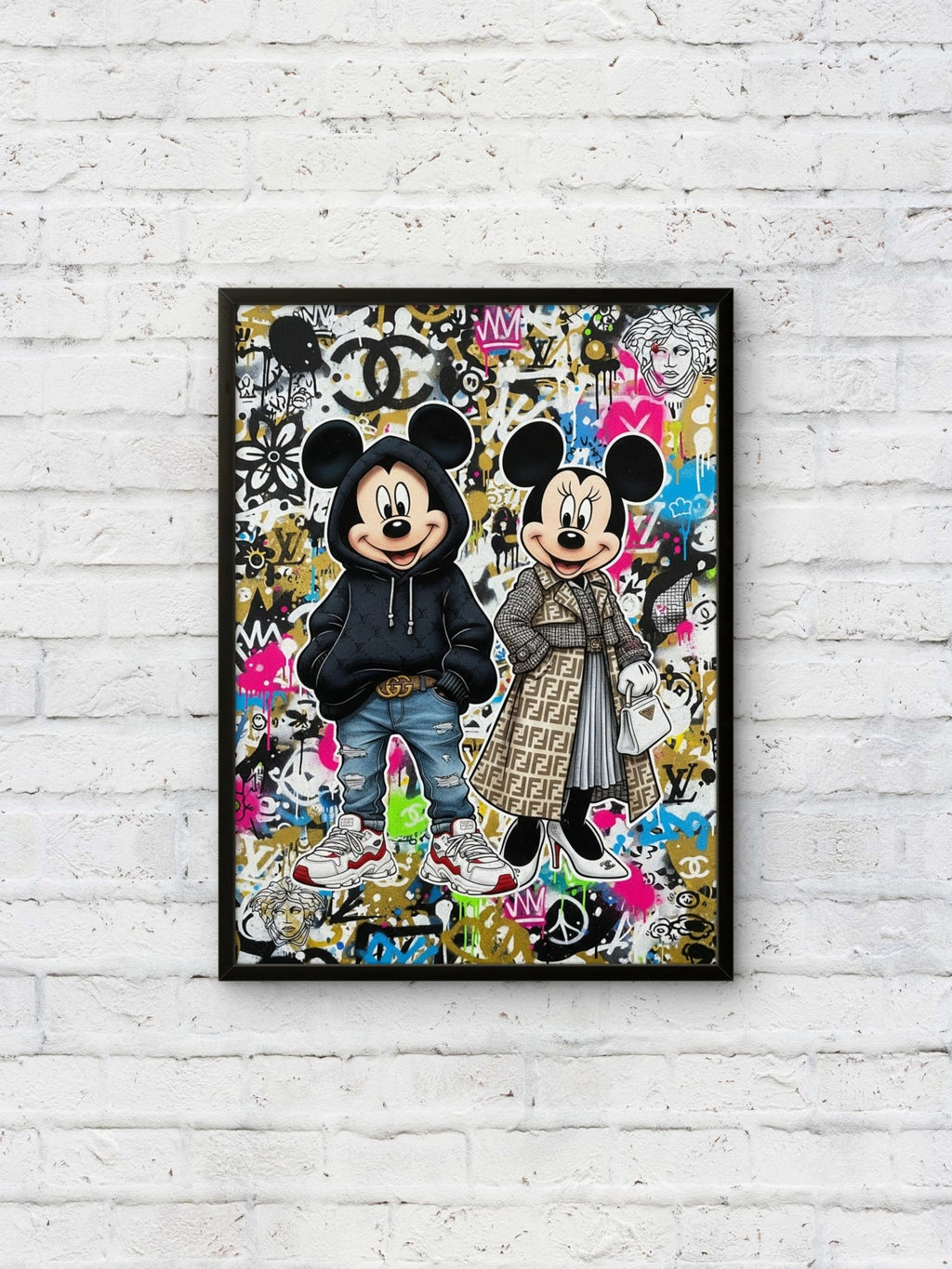 Fashion Mice Kunstdruck von Frenchies Art Caveim Urban Art Stil