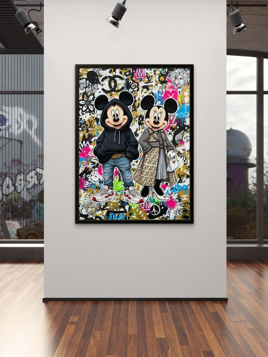 Fashion Mice Kunstdruck von Frenchies Art Caveim Urban Art Stil