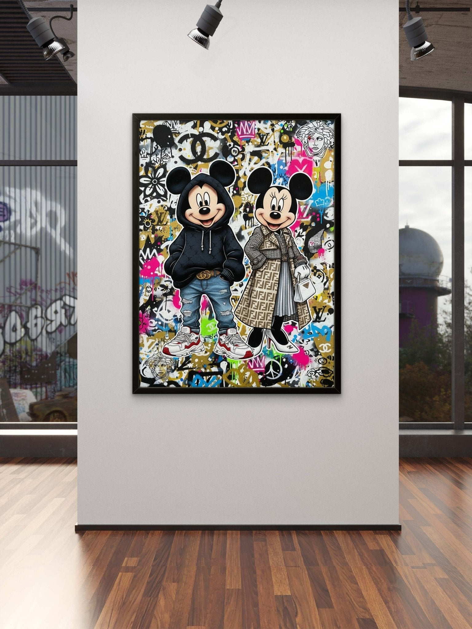 Fashion Mice Kunstdruck von Frenchies Art Caveim Urban Art Stil