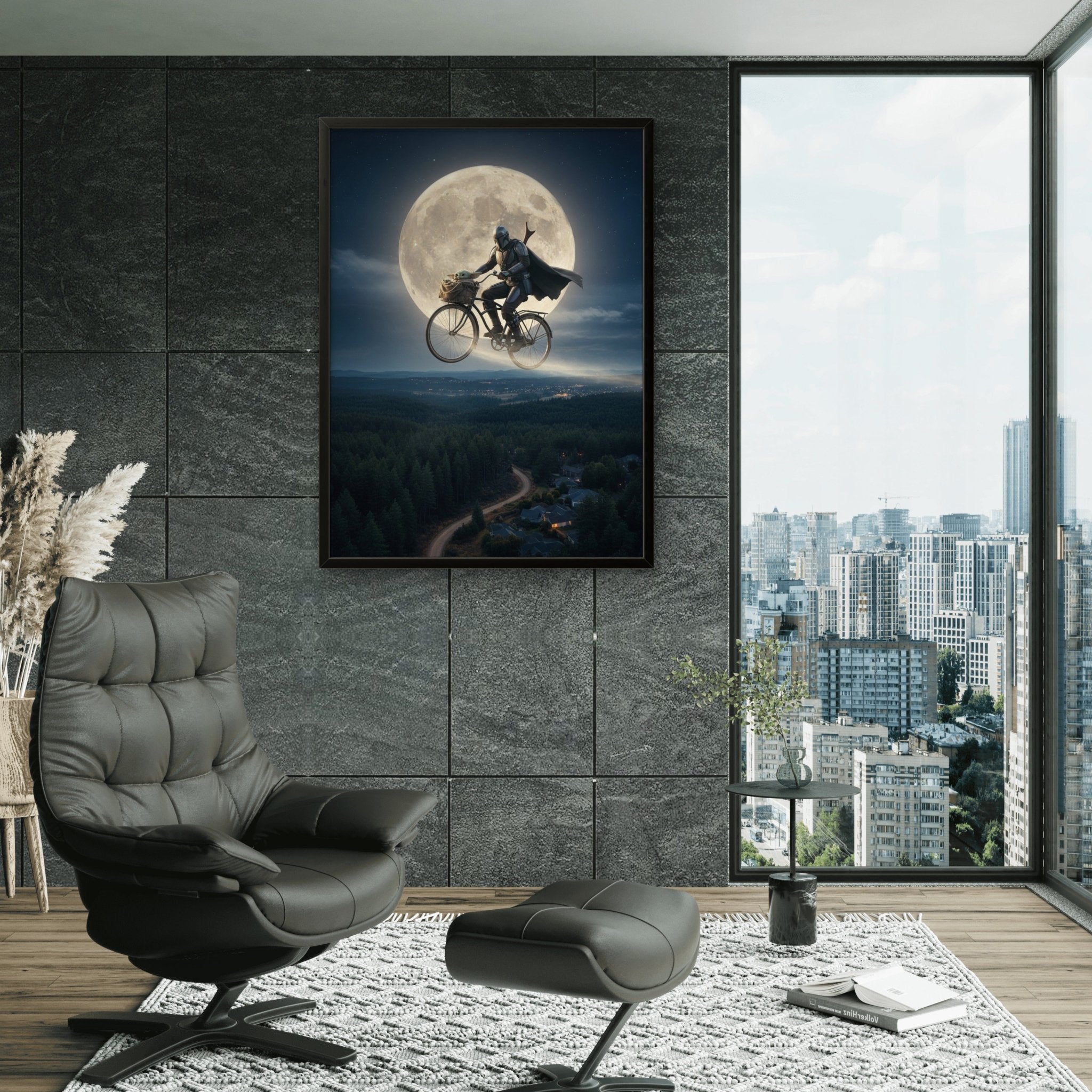 Fly High Kunstdruck von Frenchies Art Caveim Urban Art Stil