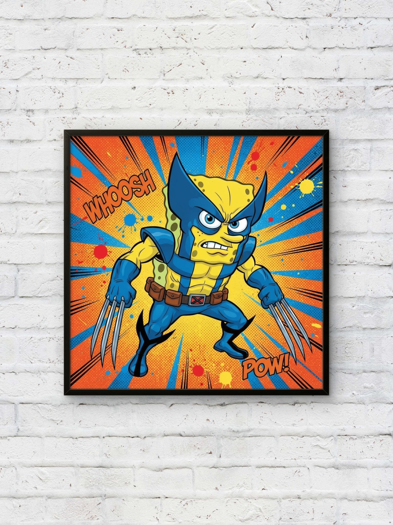 Spongerine Kunstdruck von Frenchies Art Caveim Urban Art Stil