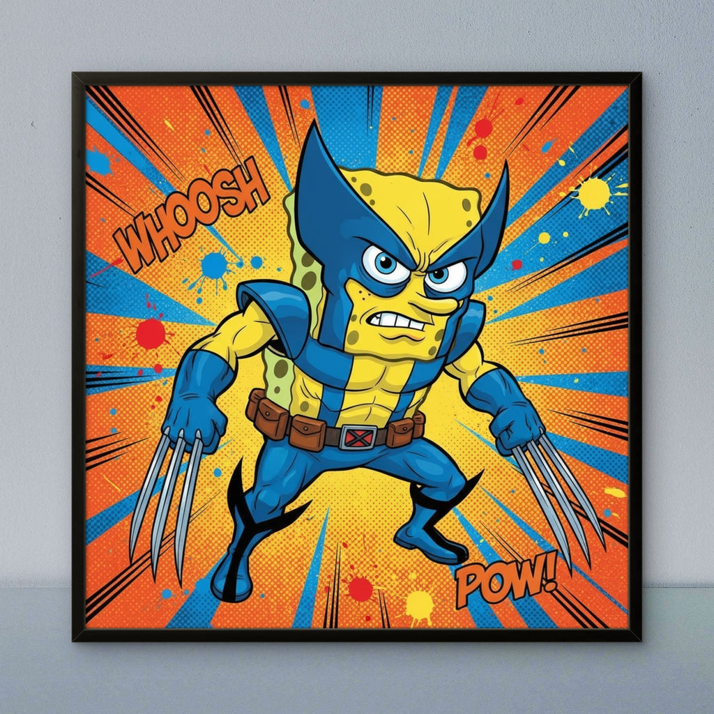 Spongerine Kunstdruck von Frenchies Art Caveim Urban Art Stil